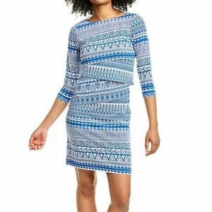 J McLaughlin Nicola dress pool party print medium